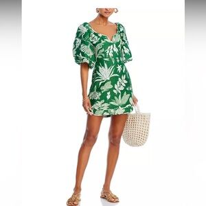 Farm Rio Forest Soul Linen Mini Dress